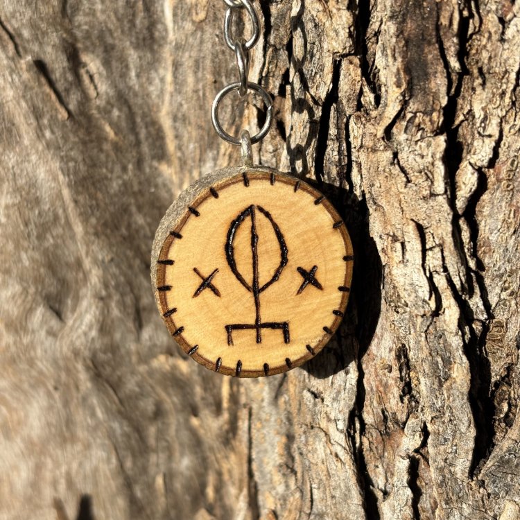  Llavero de Amor en Madera de Olivo