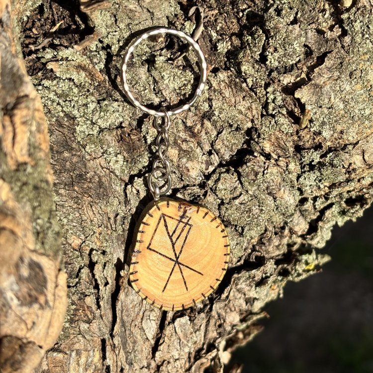  Llavero de Protección Runa del Lobo