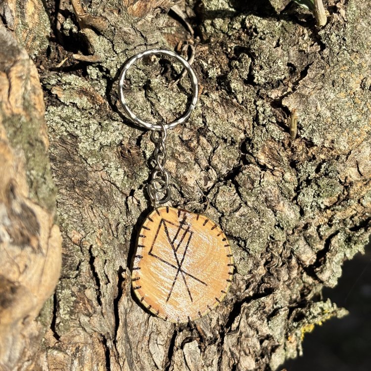  Llavero de Protección Runa del Lobo