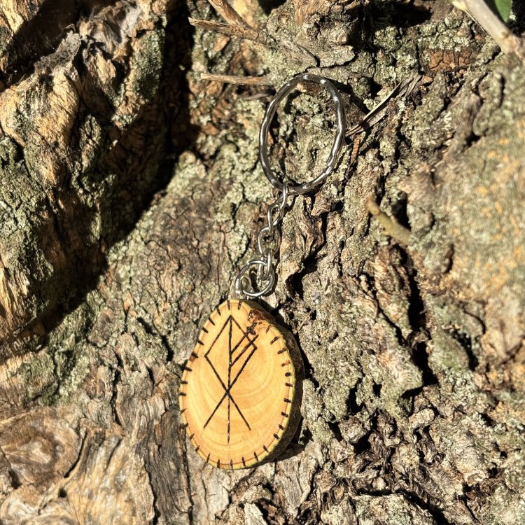  Llavero de Protección Runa del Lobo