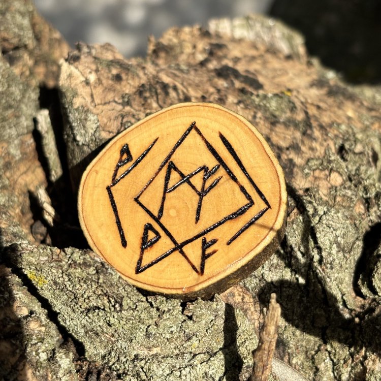  Talismán de Trabajo y Éxito en Madera de Olivo