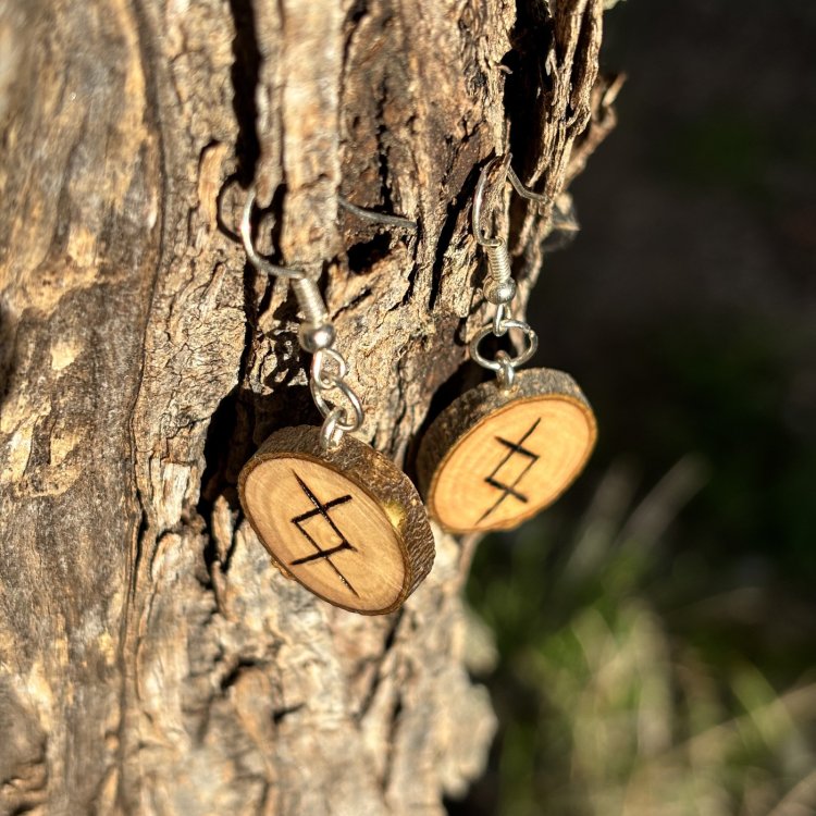  Pendientes de Amor de Madera de Olivo