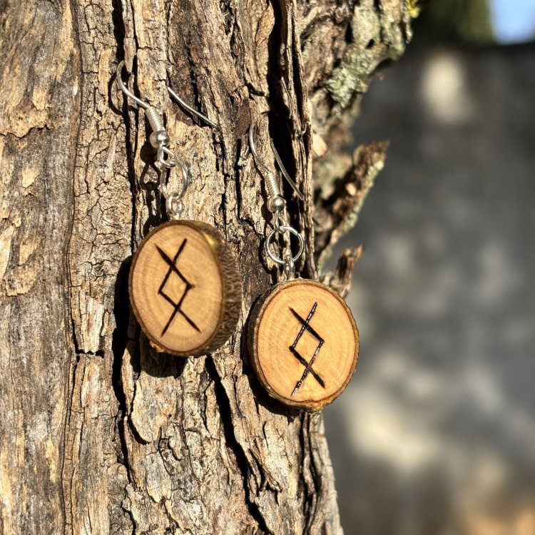  Pendientes de Amor de Madera de Olivo