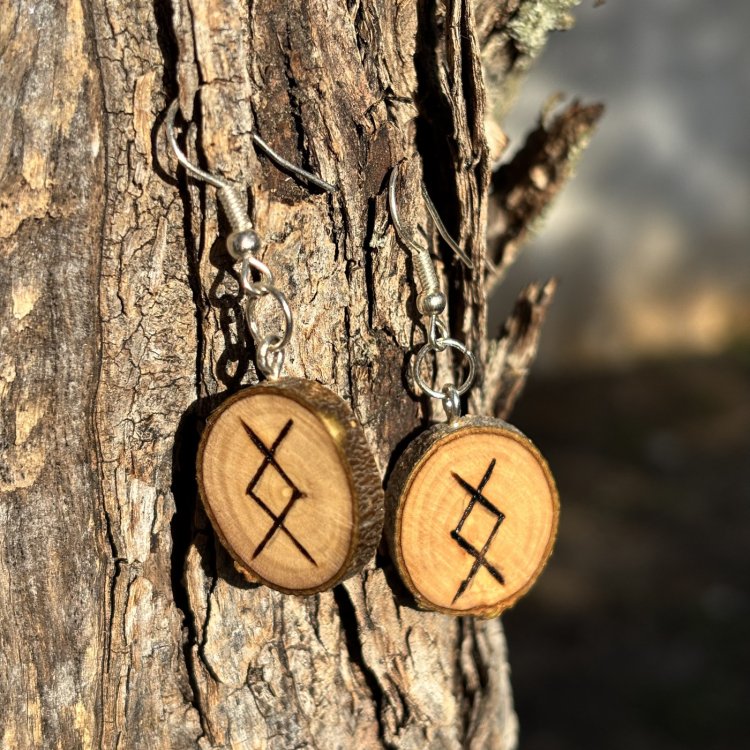  Pendientes de Amor de Madera de Olivo