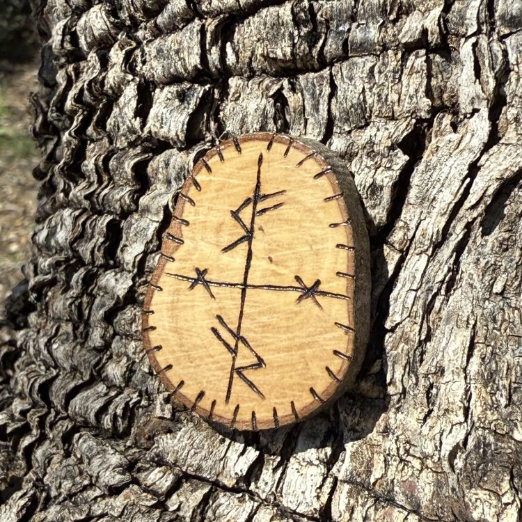  Talismán de Prosperidad en Madera de Olivo