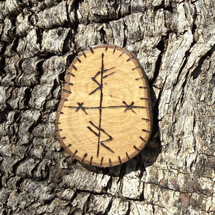  Talismán de Prosperidad en Madera de Olivo