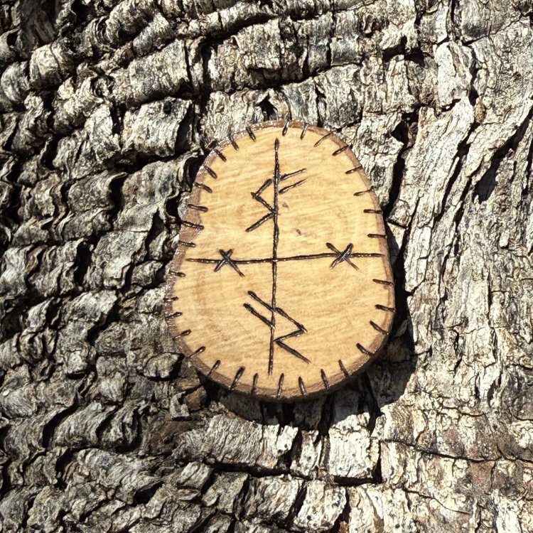  Talismán de Prosperidad en Madera de Olivo