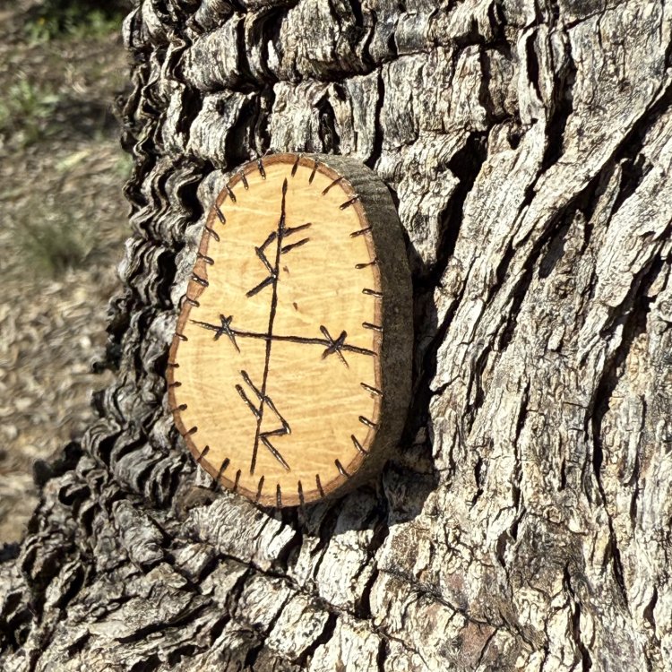  Talismán de Prosperidad en Madera de Olivo