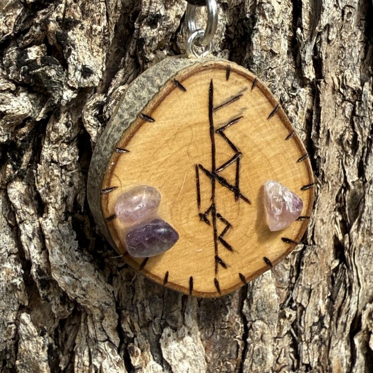  Colgante Freya de Olivo con Amatistas – Amor y Prosperidad