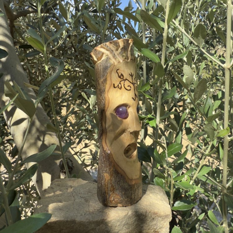  🌿 Espíritu Guardián Runay de olivo y amatista