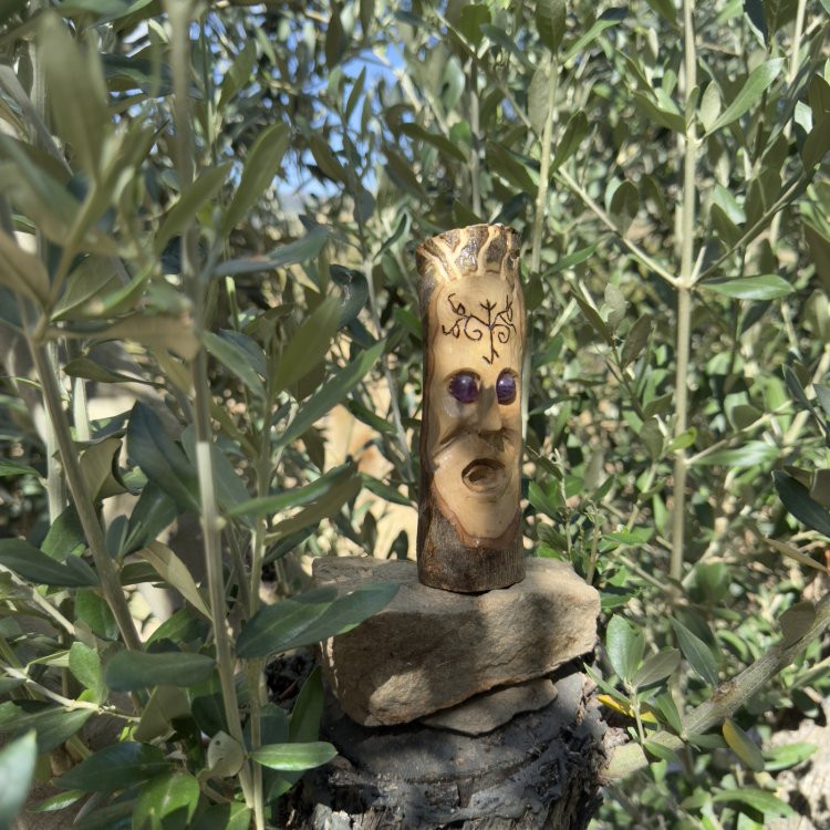  🌿 Espíritu Guardián Runay de olivo y amatista