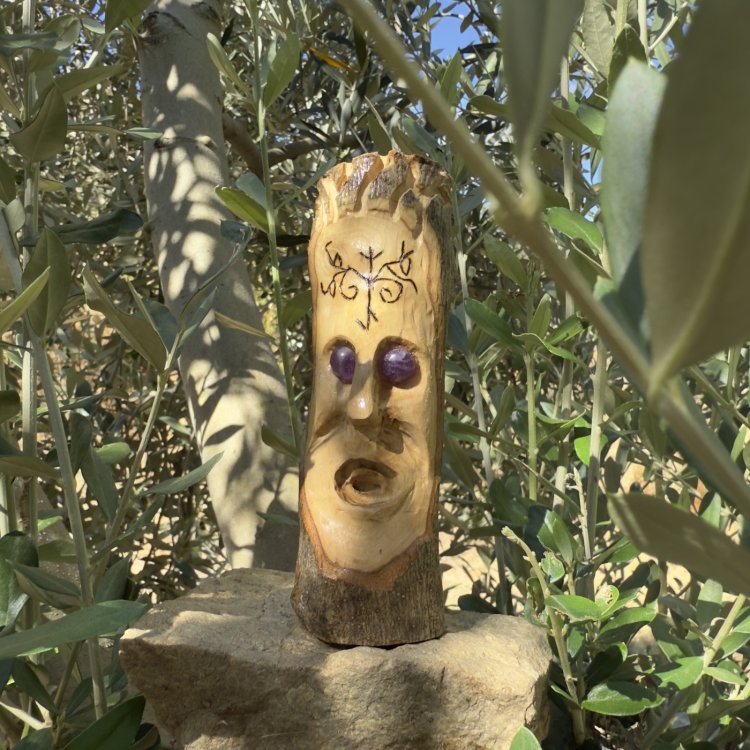  🌿 Espíritu Guardián Runay de olivo y amatista