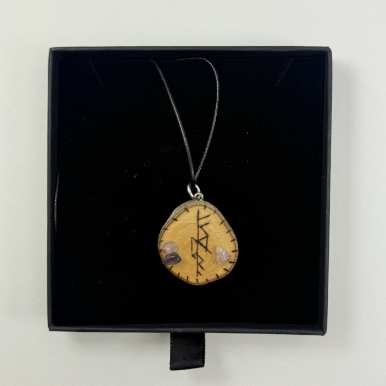  Colgante Freya de Olivo con Amatistas – Amor y Prosperidad