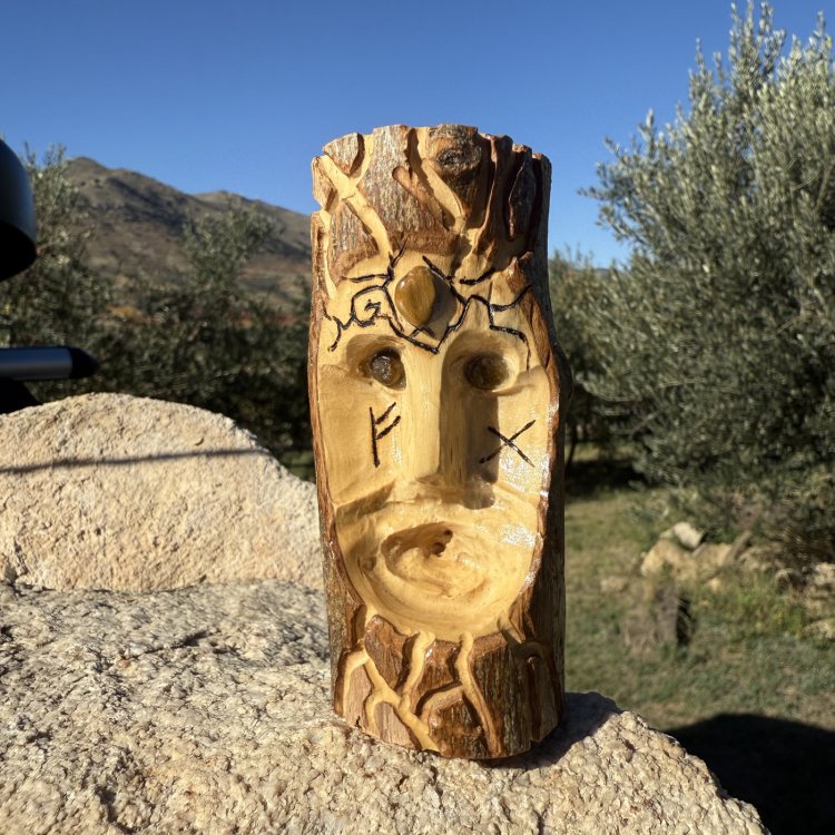 🌿 Espíritu Guardián Korënn de olivo y ojo de tigre