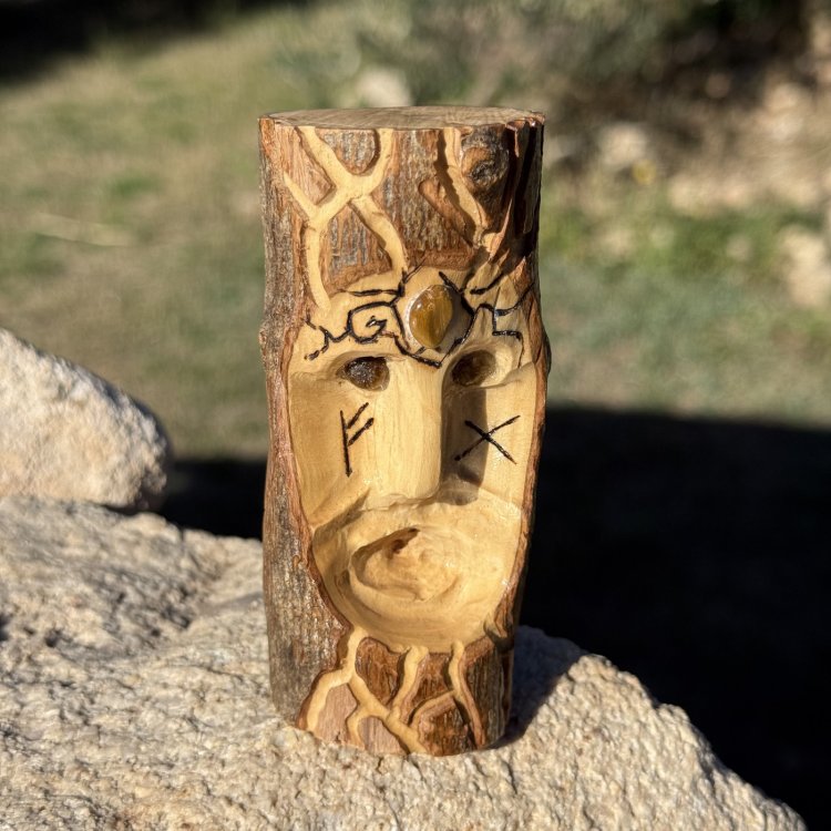  🌿 Espíritu Guardián Korënn de olivo y ojo de tigre